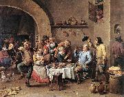 TENIERS, David the Younger Twelfth-night (The King Drinks) ar china oil painting reproduction